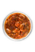Słoik Fasolka Vege - wyrazista fasolka w sosie pomidorowym, gotowa do podgrzania
